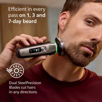 Philips Norelco i9000 Prestige Rechargeable Wet & Dry Shaver with Charge Stand, Precision Trimmer... - Alternate Views