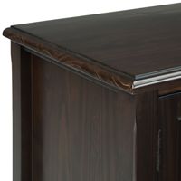Simpli Home - Burlington SOLID WOOD 72 inch TV Media Stand in Mahogany Brown For TVs up to 80 inc... - Alternate Views