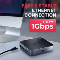 Brydge - Stone CORE with 10 Port for Windows & MacOS Compatible Laptop Powered Charging Docking S... - Alternate Views