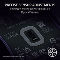 Razer - Cobra Lightweight Optical Gaming Mouse with Chroma RGB Lighting - Wired - Pokémon Gengar ... - Alternate Views