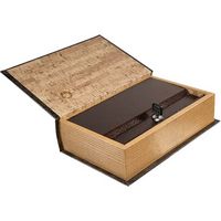 Barska - Antique Book Lock Box with Key Lock - Brown - Alternate Views