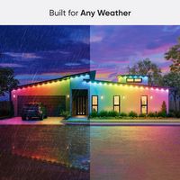 Nanoleaf - Matter Smart Multicolor Permanent Outdoor Lights Smarter Kit - White and Colors - Alternate Views