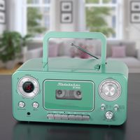 Studebaker - BT Series Portable Bluetooth CD Player with AM/FM Stereo - Teal - Alternate Views