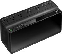 APC - Back-UPS 600VA, 120V, 1 USB charging port, 7 NEMA outlets (2 surge) - Black - Alternate Views