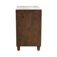 Adore Decor - Sawyer 2-Drawer Cabinet - Brown - Alternate Views