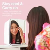 Cooluli Glow Beauty 10L Mini Fridge with Mirror LED - White - Alternate Views
