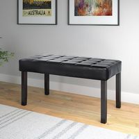 CorLiving - California 24 Panel Bench - Dark Espresso/Black - Alternate Views