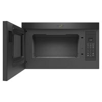 Whirlpool - 1.1 Cu. Ft. Over-the-Range Microwave with Flush Built-in Design - Black Stainless - Alternate Views
