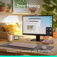Logitech - MK250 Full-size Bluetooth Wireless Keyboard and Mouse Combo for Windows/MacOS with Fas... - Alternate Views