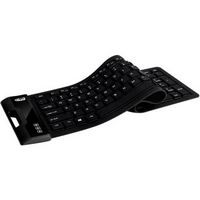 Adesso - SlimTouch AKB-232UB Full-size Wired Membrane Keyboard - Black - Alternate Views