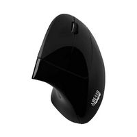 Adesso - iMouse Wireless Optical Ergonomic Mouse - Wireless - Black - Alternate Views