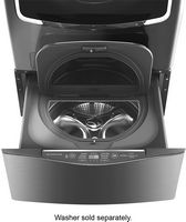LG - SIGNATURE SideKick 1.0 Cu. Ft. High-Efficiency Smart Top Load Pedestal Washer with SmartRins... - Alternate Views