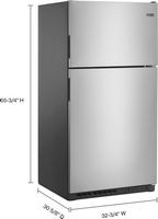 Maytag - 20.5 Cu. Ft. Top-Freezer Refrigerator - Stainless Steel - Alternate Views