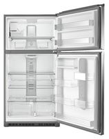 Maytag - 21.2 Cu. Ft. Top-Freezer Refrigerator - Stainless Steel - Alternate Views