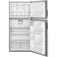 Maytag - 18.1 Cu. Ft. Top-Freezer Refrigerator - Stainless Steel - Alternate Views