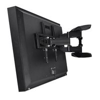 Apollo Enclosures - Dual Arm Articulating Wall Mount for TV Enclosure - Black - Alternate Views