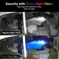 Wyze - Cam V4 2.5k QHD WiFi, Indoor/Outdoor, Wired Security Camera with Color Night Vision - Black - Alternate Views