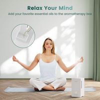 Costway 4L/1.06 Ultrasonic Humidifier with 2 Mist Levels 12H Timer Sleep Mode for Large Room - White - Alternate Views