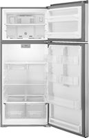 Whirlpool - 17.7 Cu. Ft. Top-Freezer Refrigerator - Monochromatic Stainless Steel - Alternate Views