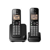 Panasonic - KX-TGC352B DECT 6.0 Expandable Cordless Phone System - Black - Alternate Views