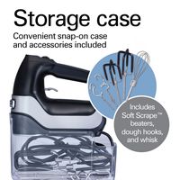 Hamilton Beach - Professional 7-Speed Hand Mixer - Matte Black - Alternate Views