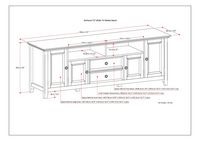 Simpli Home - Amherst Solid Wood 72 inch Wide Transitional TV Media Stand For TVs up to 80 inches... - Alternate Views