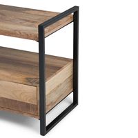 Simpli Home - Riverside SOLID MANGO WOOD TV Media Stand in Natural For TVs up to 65 inches - Natural - Alternate Views