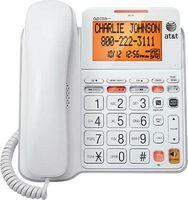 AT&T - CL4940 Corded Phone with Digital Answering System - White - Alternate Views