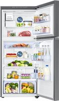 Samsung - 17.6 cu. ft. Top-Freezer Refrigerator with FlexZone - Stainless Steel - Alternate Views