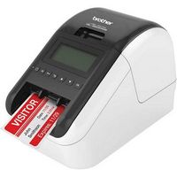 Brother - QL-820NWB Professional Thermal Label Printer with Multiple Connectivity Options - White... - Alternate Views