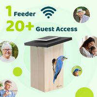 BIRDFY - Smart Bird House, Solar Powered, 1080P HD Live View Bird House w/ Camera, Perfect Viewin... - Alternate Views