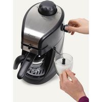 Capresso - Steam PRO 4-Cup Coffee Maker and Espresso Machine with  Milk Frother - Black/Stainless... - Alternate Views