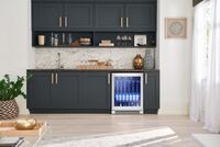 Zephyr - 5.11 Cu. Ft. Brisas 24 in. 8-Bottle and 98-Can Built-in Single Zone Beverage Cooler - St... - Alternate Views