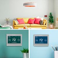 Honeywell Home - Smart Color Thermostat with Wi-Fi Connectivity - Silver - Alternate Views