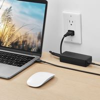 Insignia™ - 100W 4 ft. Laptop Power Adapter for USB-C Devices - Black - Alternate Views