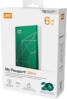 WD - My Passport Ultra 6TB External USB 3.0 Portable Hard Drive - Green - Alternate Views