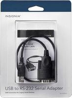 Insignia™ - 1.3' USB-to-RS-232 (DB9) PDA/Serial Adapter Cable, with Prolific Chipset - Black - Alternate Views