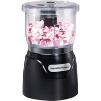 Hamilton Beach - Stack & Press 3-Cup Food Chopper - Black - Alternate Views