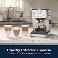 De'Longhi - Linea Classic Espresso Machine - Stainless Steel - Alternate Views