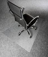 Floortex - Executive Corner Workstation Polycarbonate Chair Mat for Carpet 48 x 60 inches - Clear - Alternate Views
