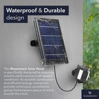 Wasserstein - Solar Panel for Ring Spotlight Camera Battery and Ring Stick Up Camera Battery - Black - Alternate Views