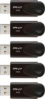 PNY - 16GB Attaché 4 Type A USB 2.0 Flash Drive 5-Pack - Black - Alternate Views