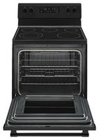 Maytag - 5.3 Cu. Ft. Self-Cleaning Freestanding Electric Range with Precision Cooking System - Black - Alternate Views