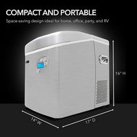 Whynter - Portable Ice Maker 49 lb Capacity - Stainless Steel - Alternate Views