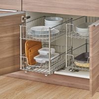 TRINITY - 2-Tier Sliding Drawer | Chrome - Chrome - Alternate Views