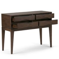 Simpli Home - Harper Hallway Console Table - Walnut Brown - Alternate Views