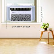 Hisense - 14,000 BTU Window Air Conditioner with ConnectLife App 700 Sq. Ft - White - Alternate Views