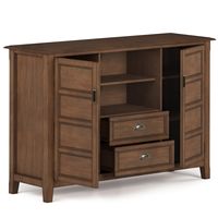 Simpli Home - Burlington SOLID WOOD 54 inch Wide Transitional TV Media Stand in Rustic Natural Ag... - Alternate Views