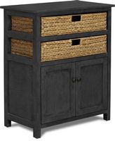 Click Decor - Nelson Storage and 2-Door Cabinet - Dark Gray - Alternate Views