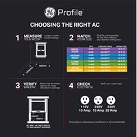 GE Profile - ClearView 250 Sq. Ft. 6,100 BTU Smart Ultra Quiet Window Air Conditioner - White - Alternate Views